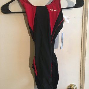 Sporti - Wide Strap Once Piece  Swimsuit - Youth